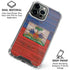 Haiti Flag Dark Wood iPhone 16 Pro Max Clear Case